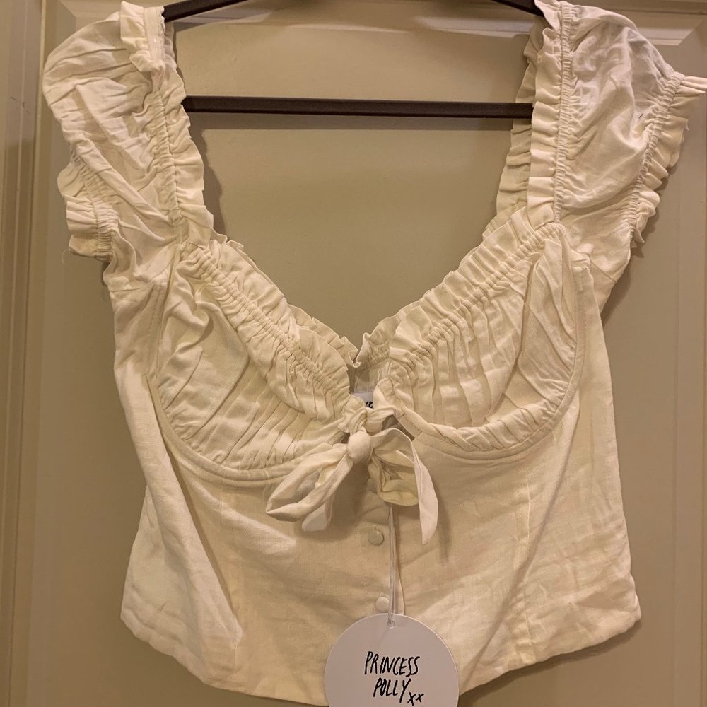 Elouise Crop Top White - US 12 / White